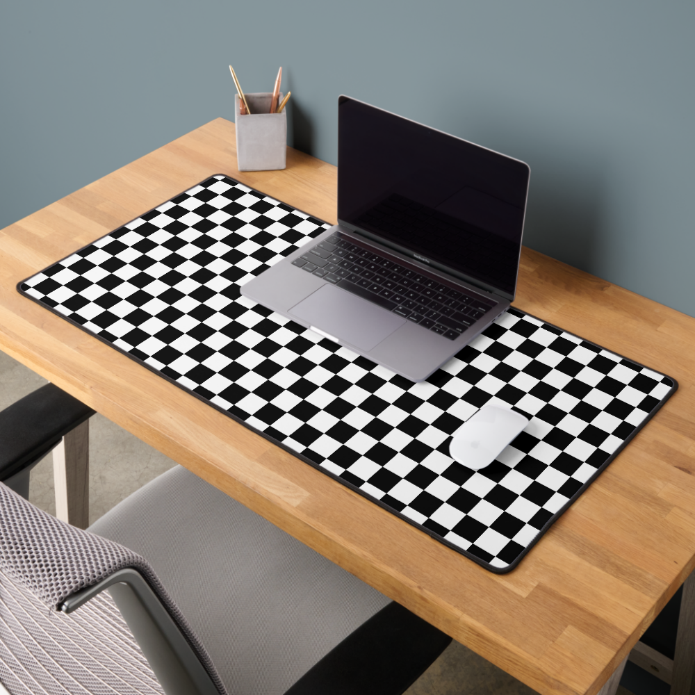 Checkered Racing Pattern Desk Mat