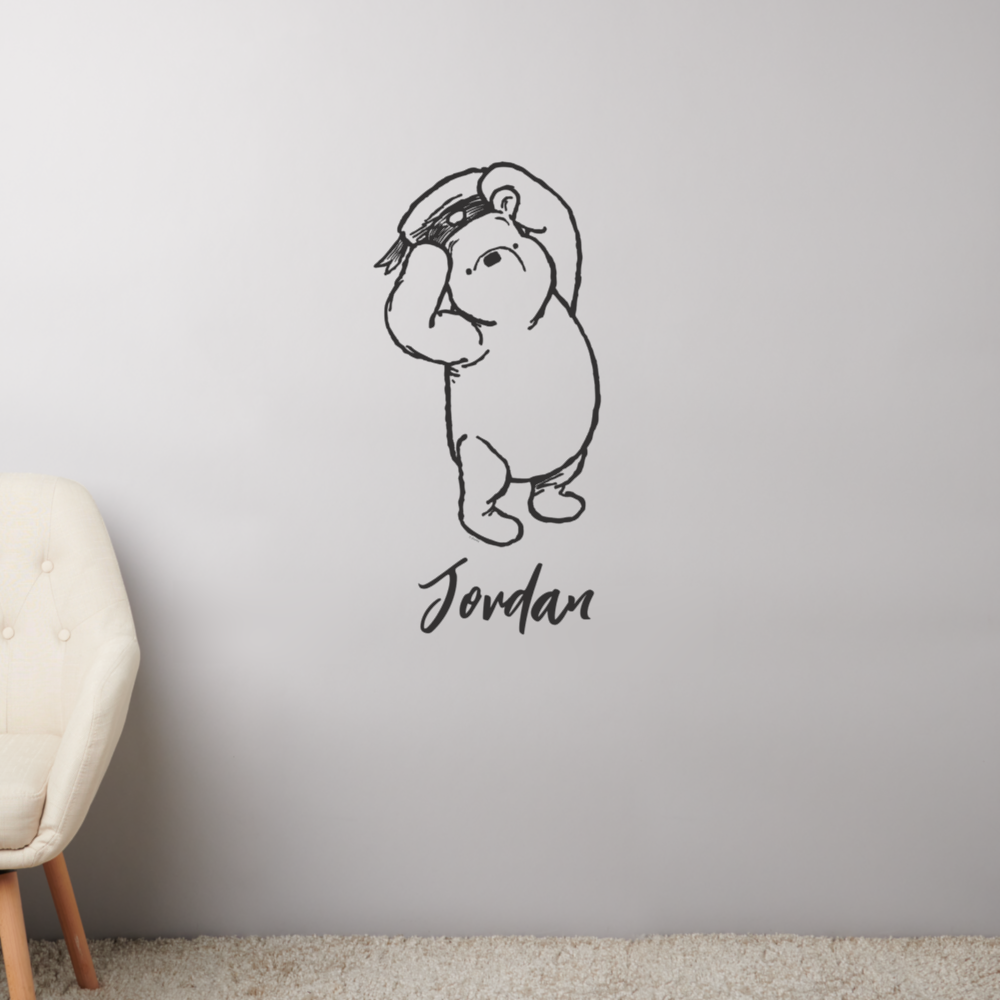 Sketch Winnie the Pooh 1 | Personalize Wall Decal

