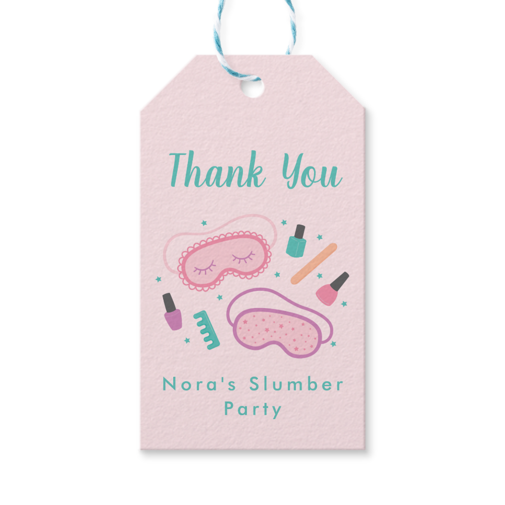 Sweet Sleep Masks Favor Tag
