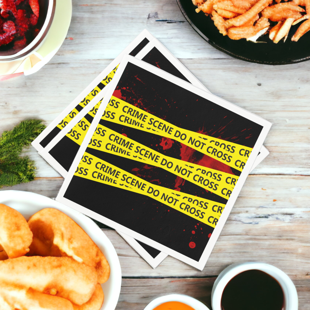 Police Crime Scene Tape Napkins
