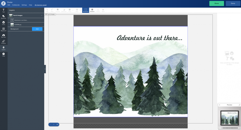 5. Enter the design tool - welcome to Zazzle’s free-to-use design tool where you’ll be able to upload your artwork, add text, icons, elements, colors and more!