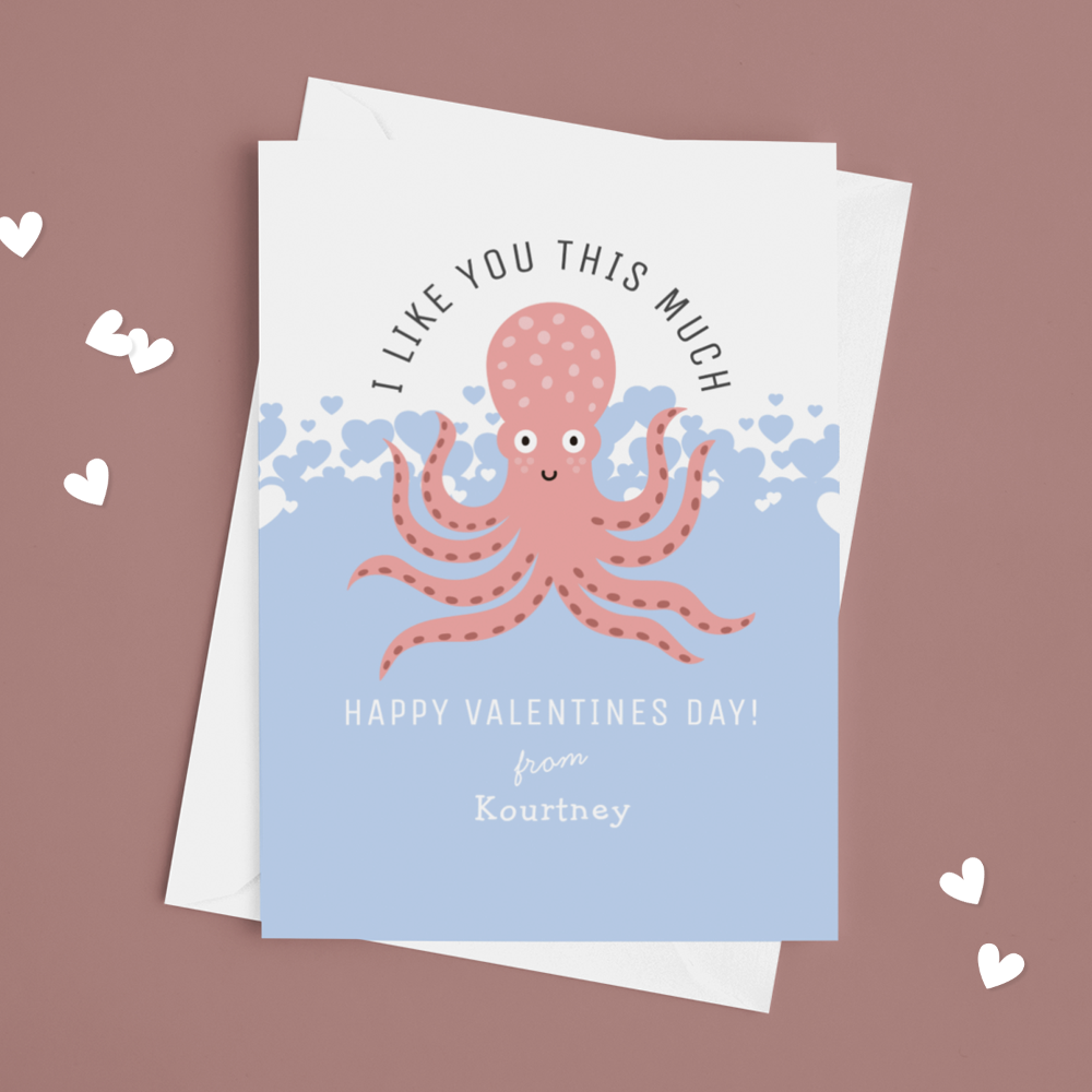 Kids Friend Classroom Valentines Holiday Card