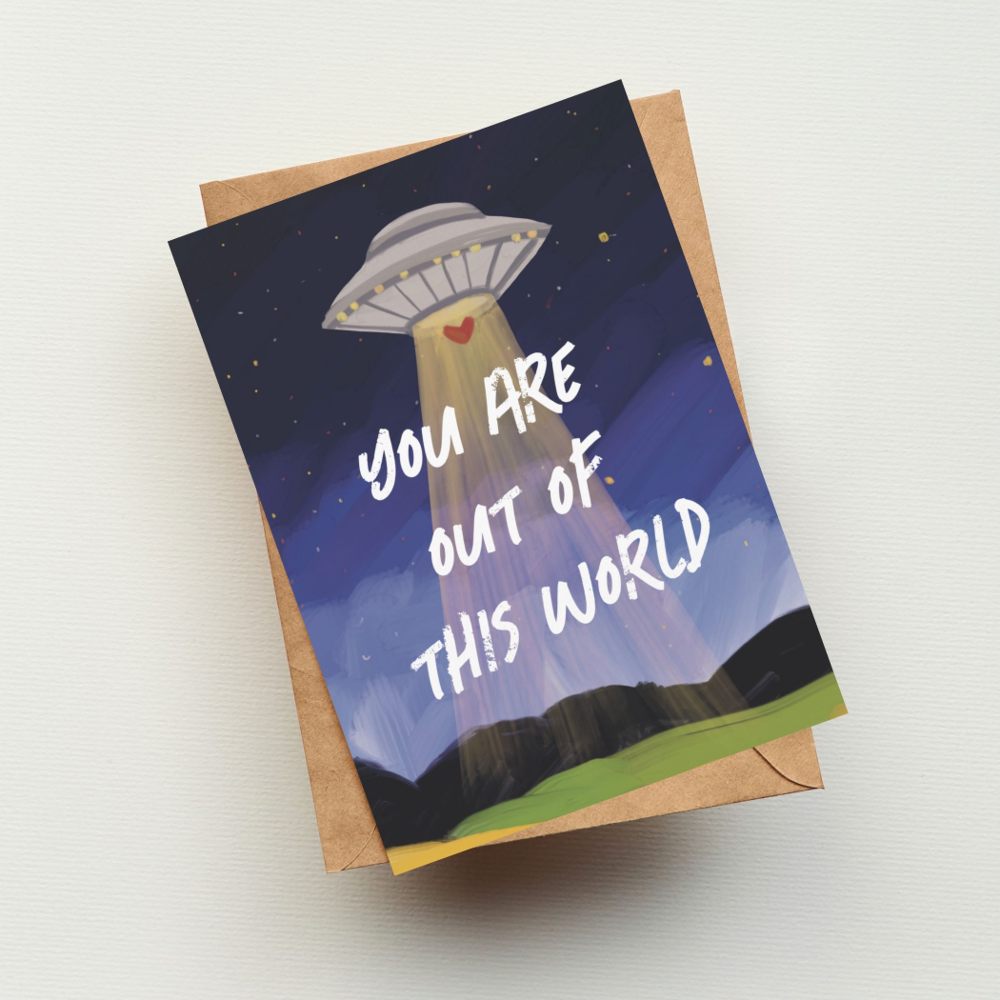 Out of this World UAP Valentine's Day Card
