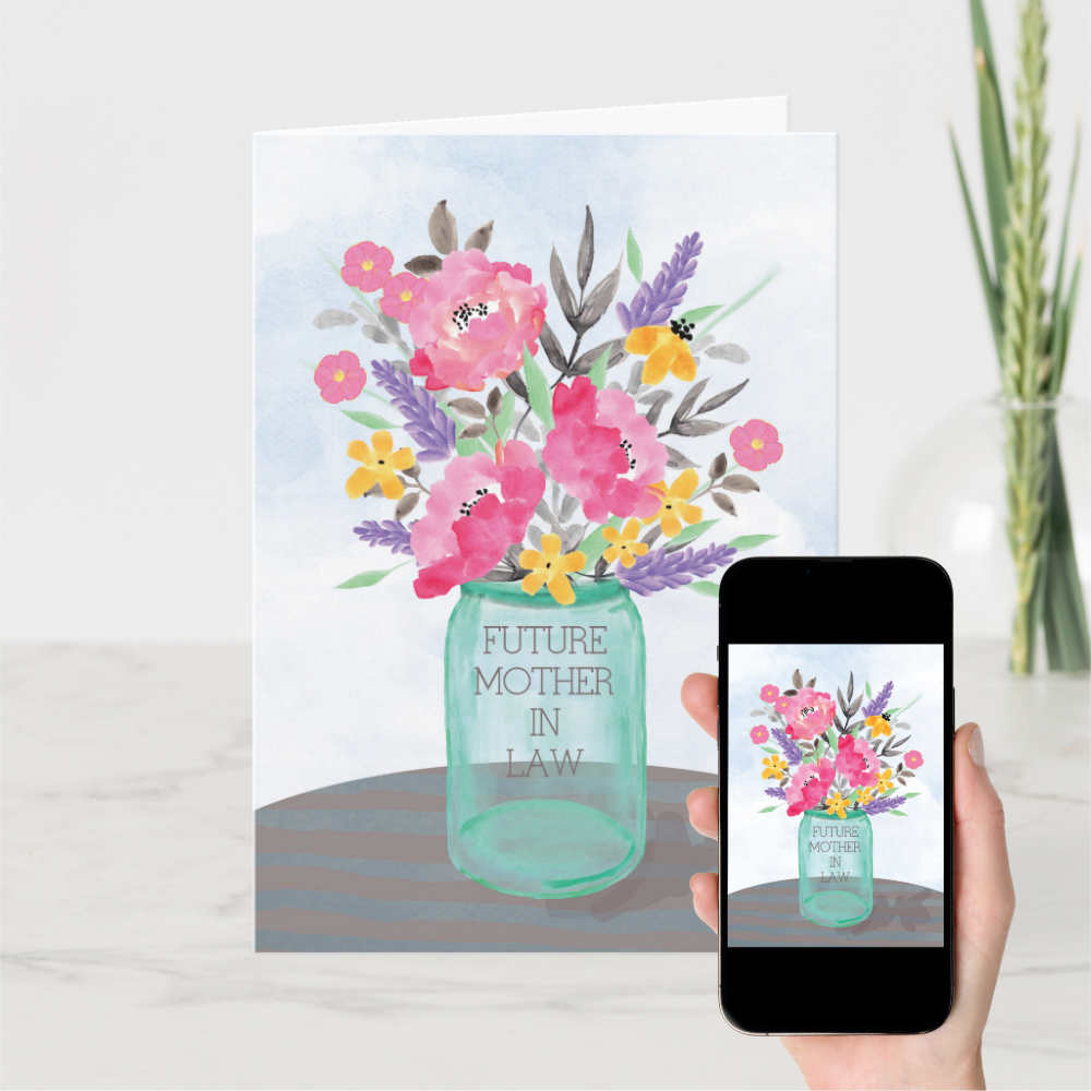 Future Mother-in-Law Mother's Day Jar Vase Card