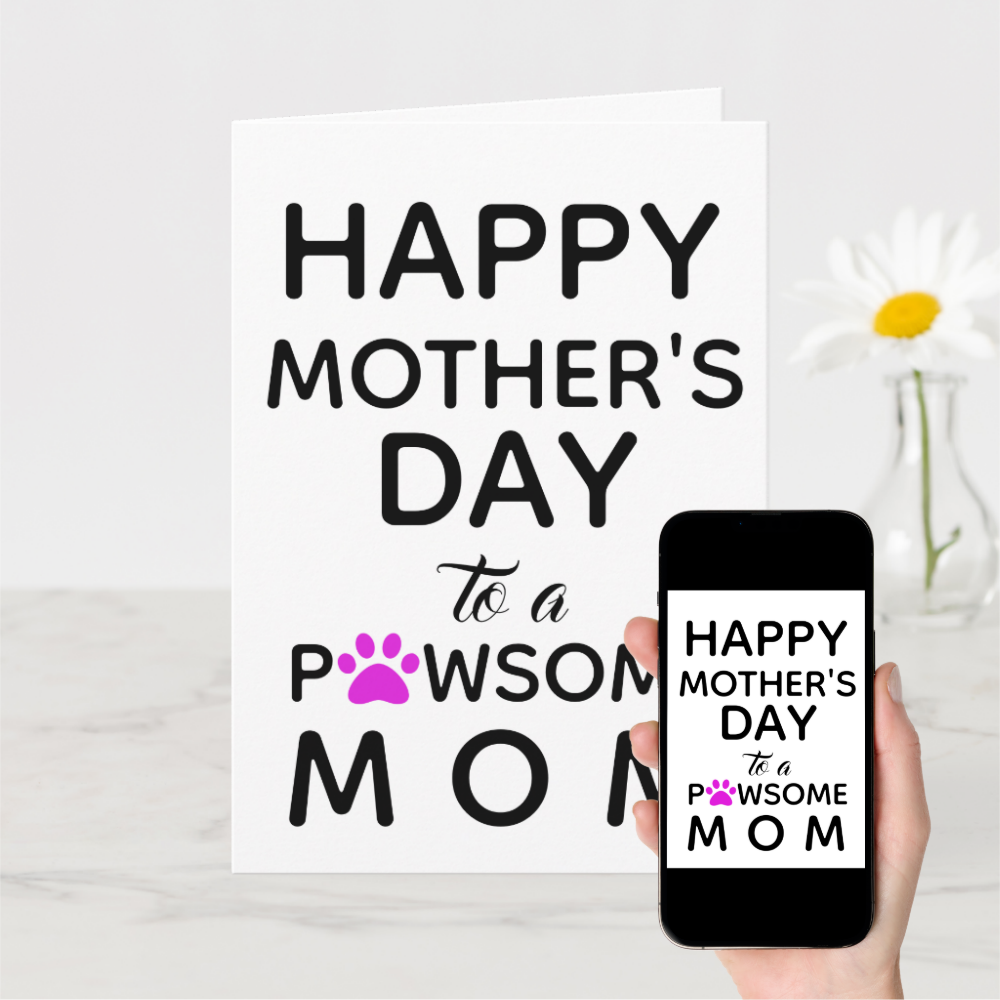 Dog Mom From the Dog Mother's Day Card