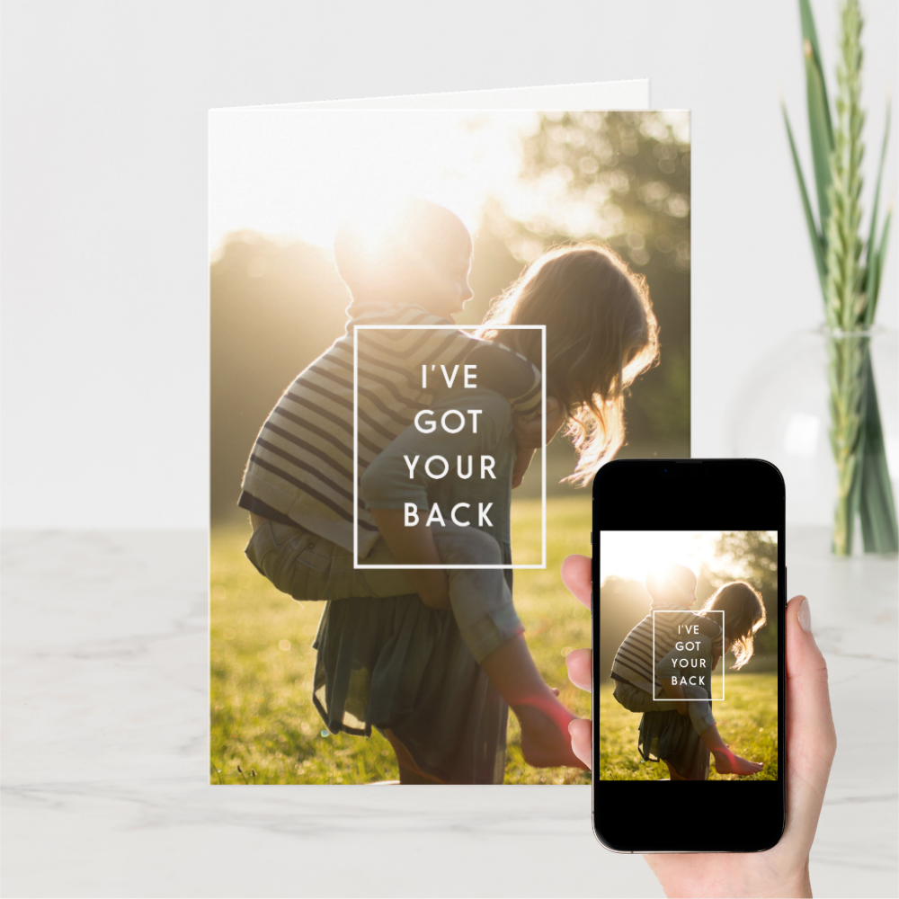 I've got your back mom Mother's Day Card