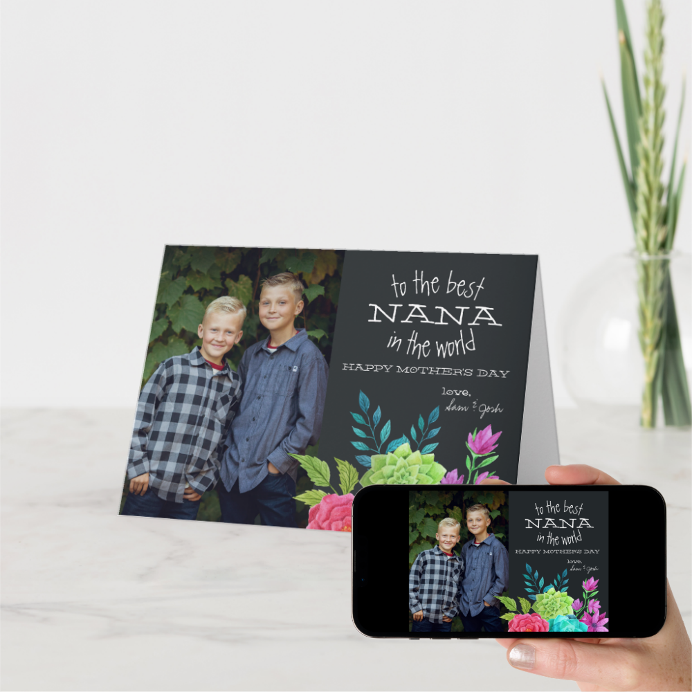 Mother's Day Photocard for Nana Card