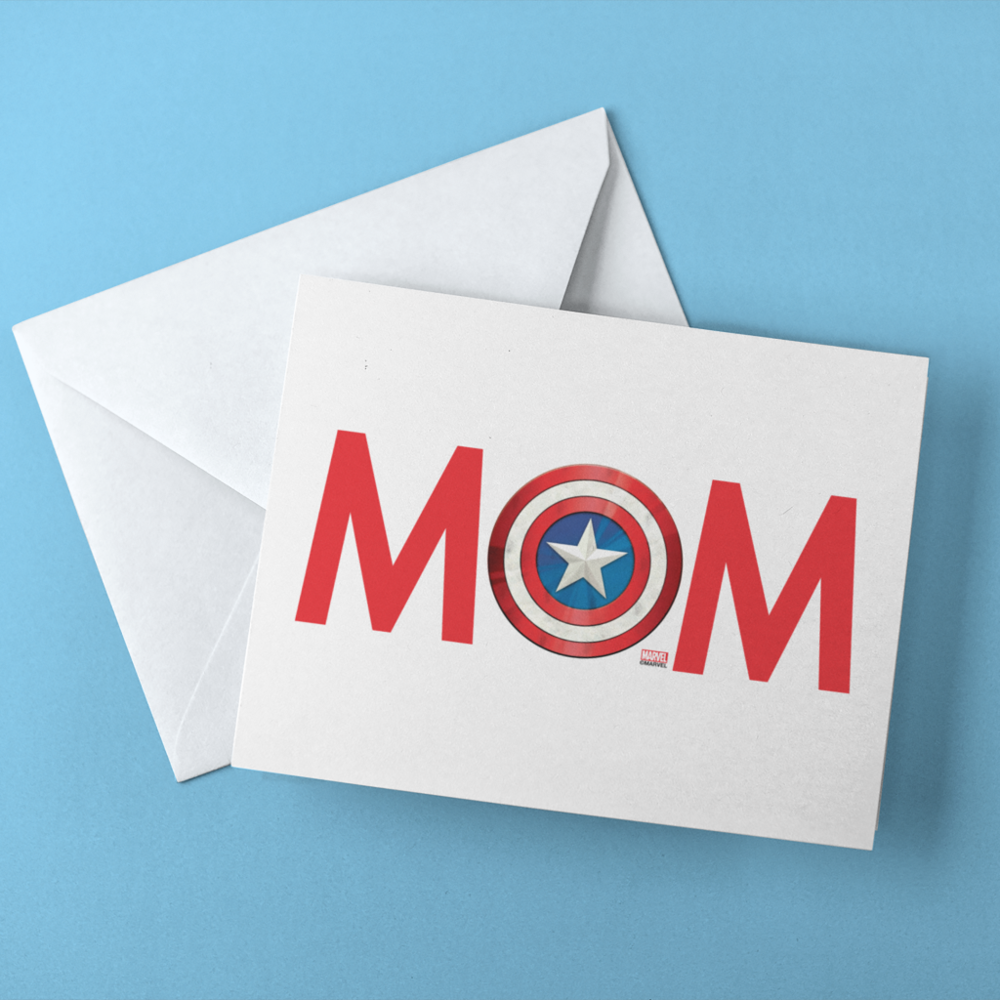 Classic Captain America Mom Card
