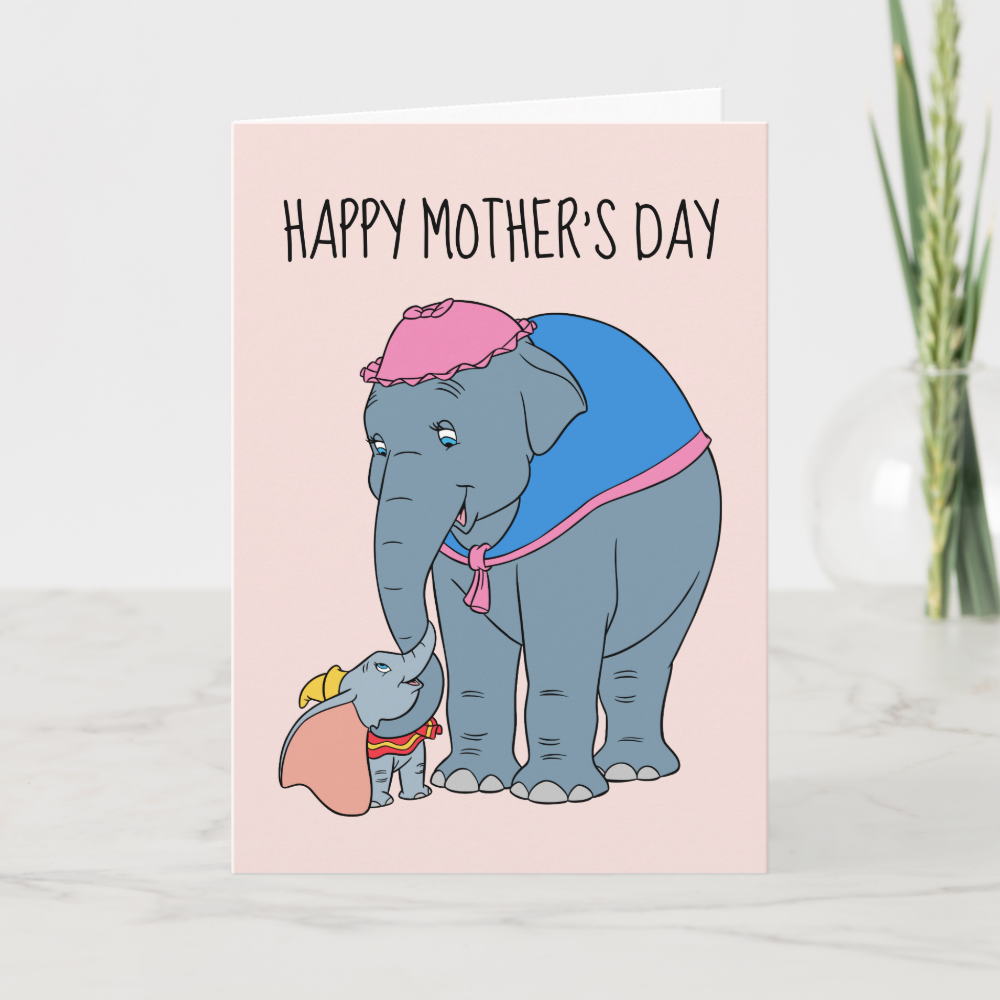 Dumbo and his Mother | Mother's Day Card
