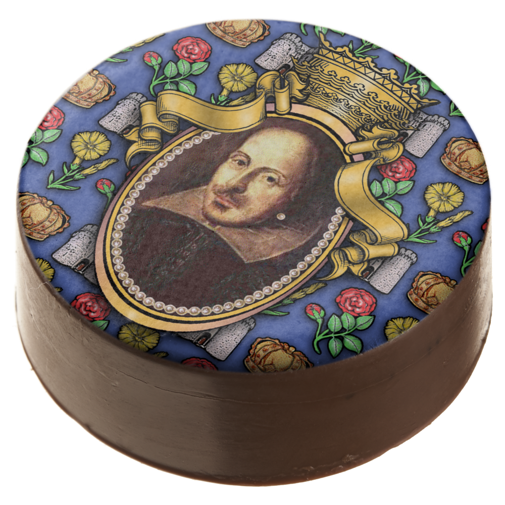 William Shakespeare Chocolate Dipped Oreo