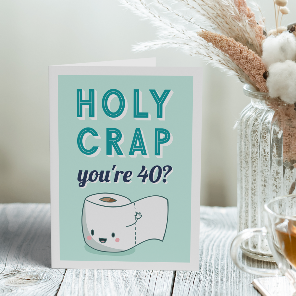Wiping Away Another Year | Custom Age Birthday Card