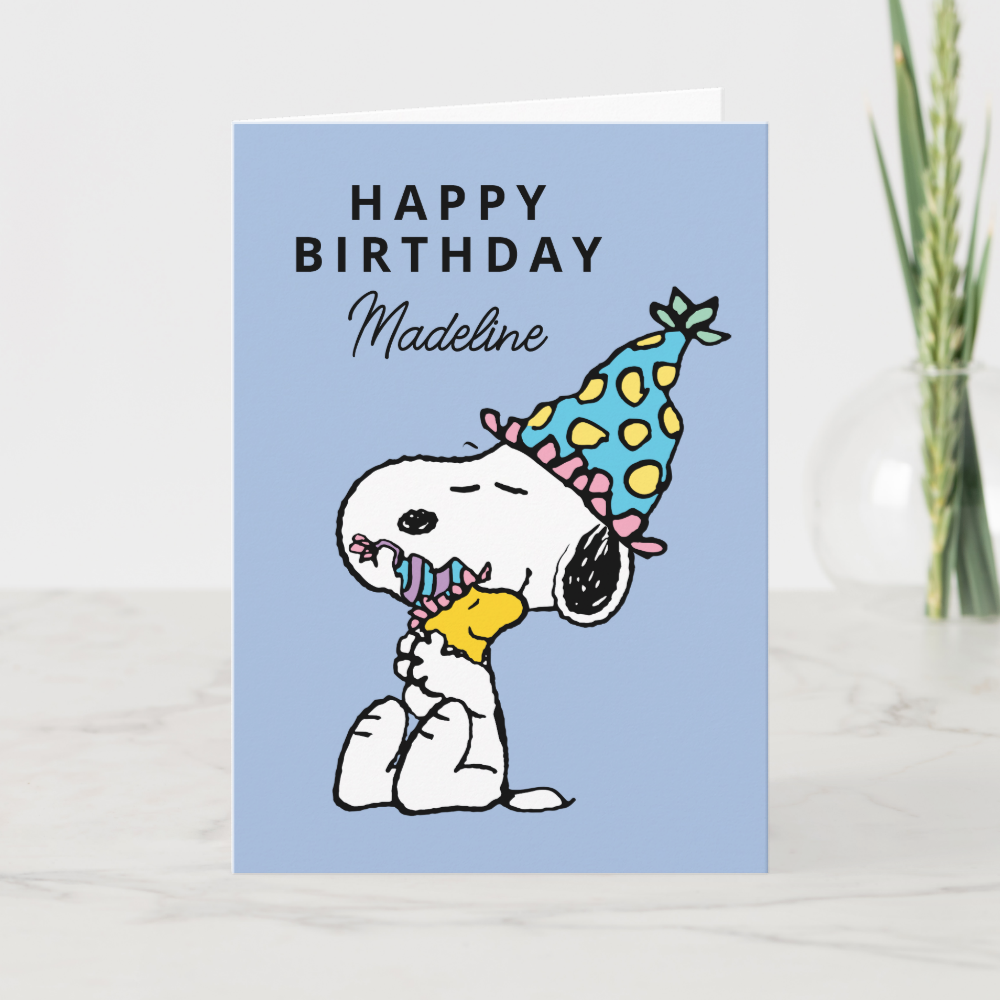 Peanuts | Snoopy & Woodstock Birthday Hugs Card