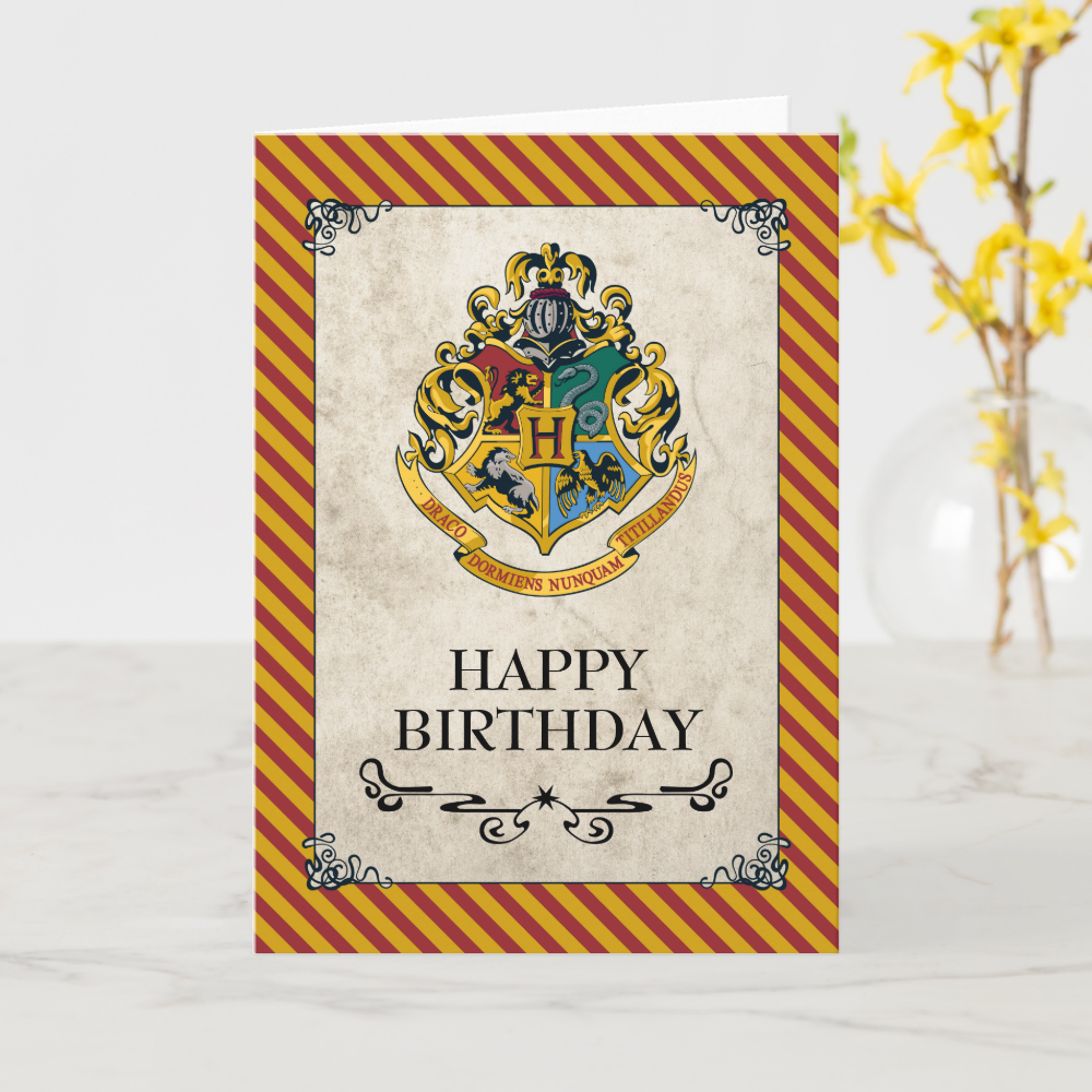 Harry Potter | Hogwarts Happy Birthday Card
