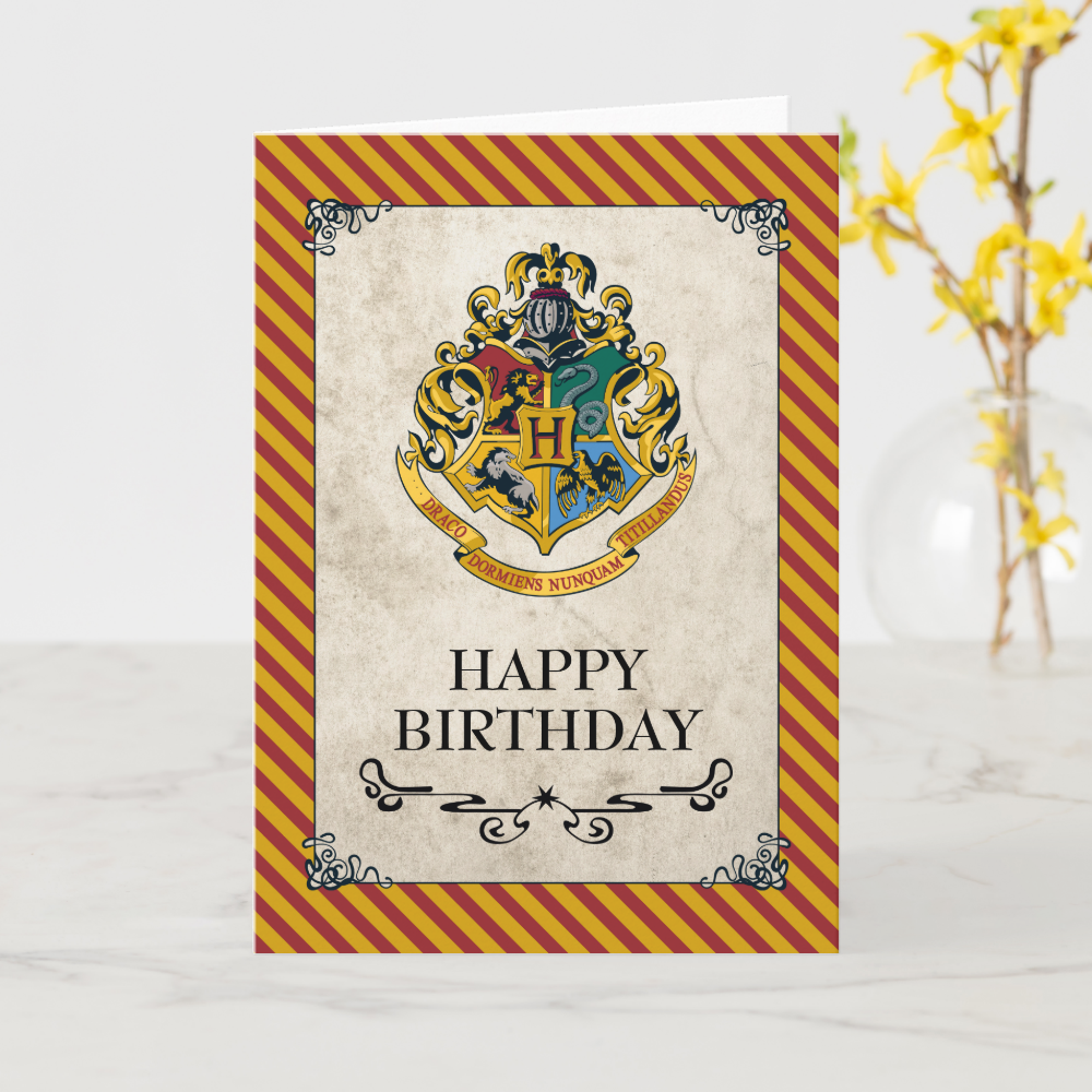 Harry Potter | Hogwarts Happy Birthday Card