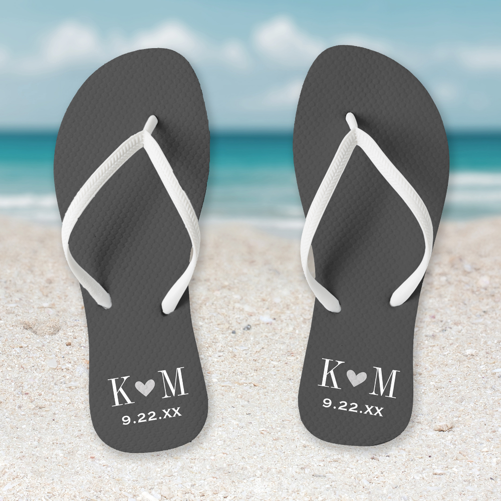 Mickey & Minnie Wedding Flip Flops