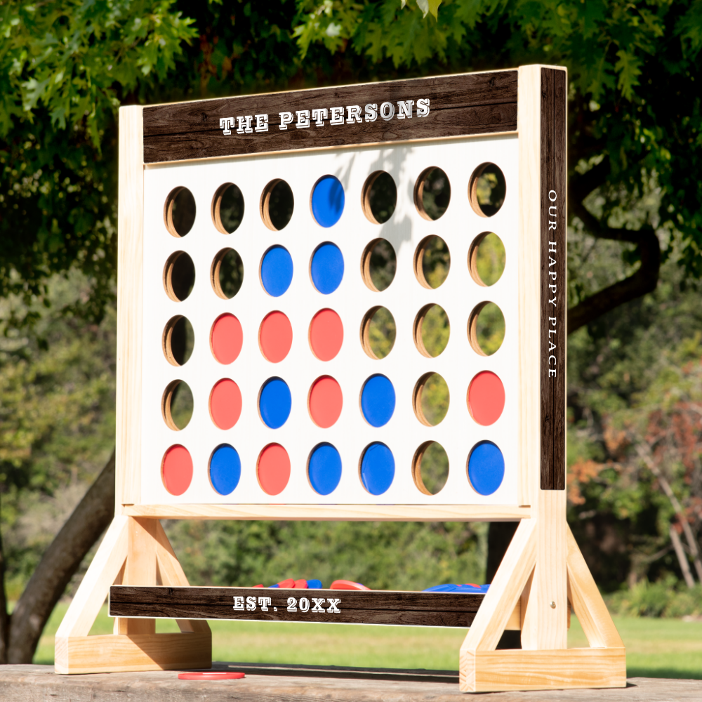 Outdoor Wedding Lawn Game Giant Fast Four Game