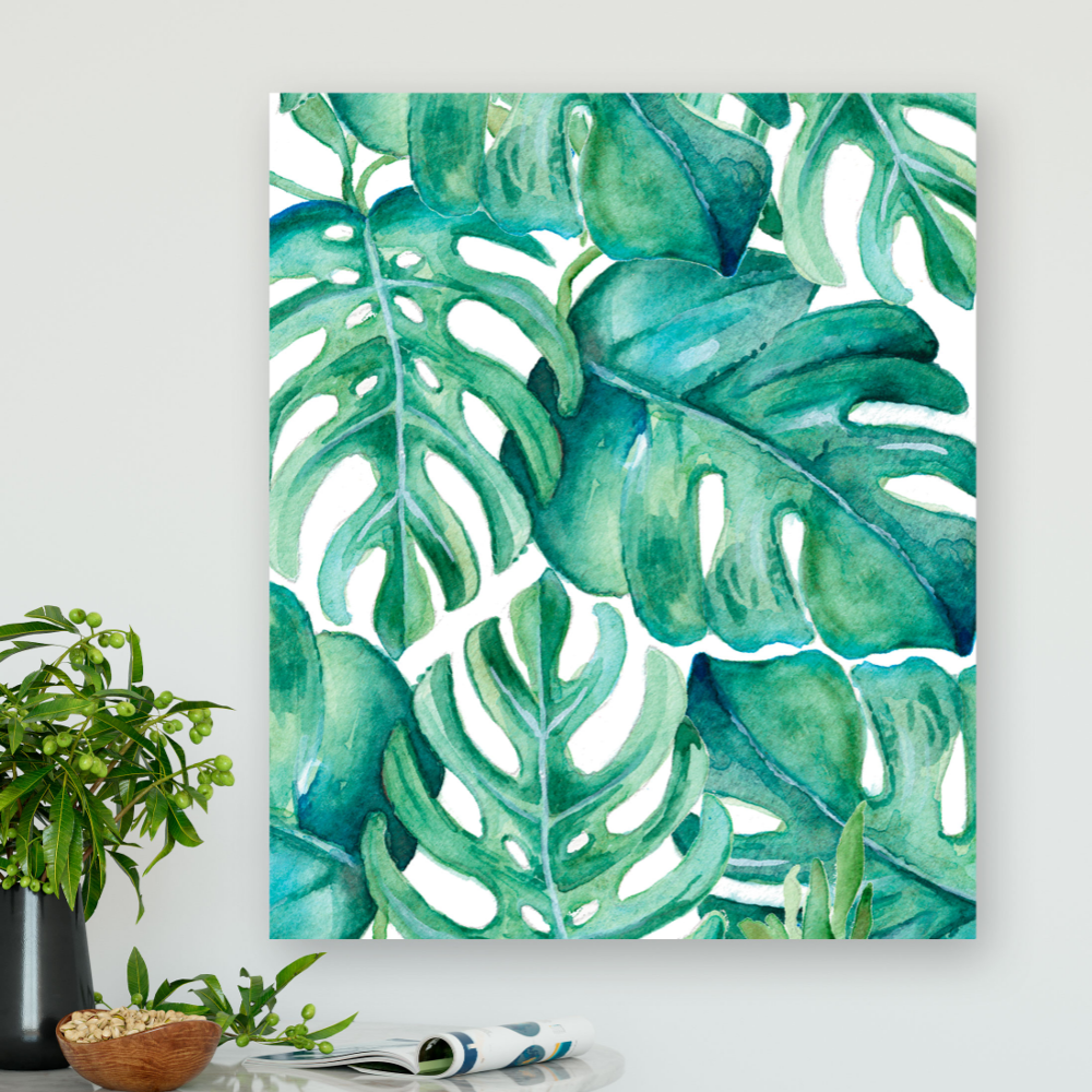 Metal Wall Art Tropical Leaves Beach Decor