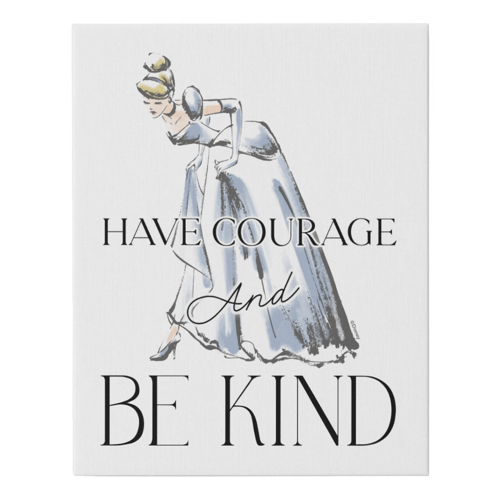 Cinderella | Have Courage and Be Kind Faux Canvas Print