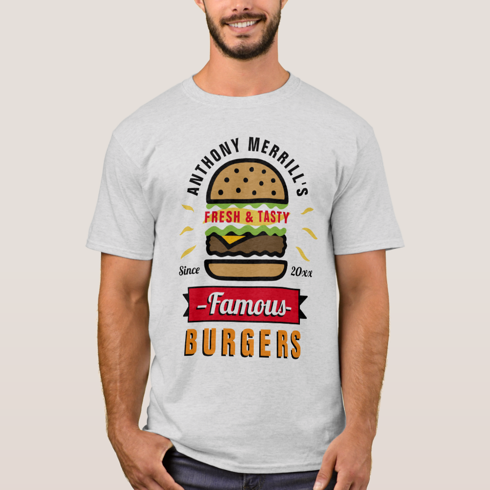 BBQ Burger Custom T-Shirt
