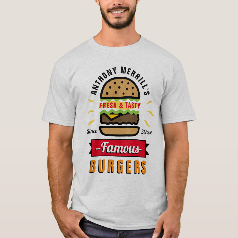 BBQ Burger Custom T-Shirt