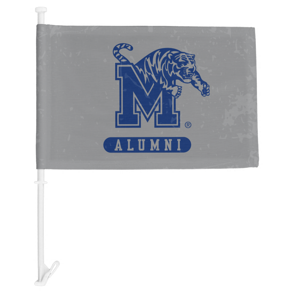 University of Memphis Alumni Distressed Car Flag