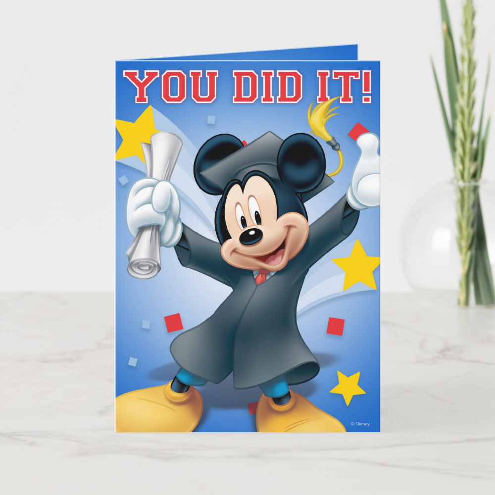 Mickey Mouse | Graduation Card