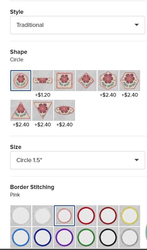 Customizable Options