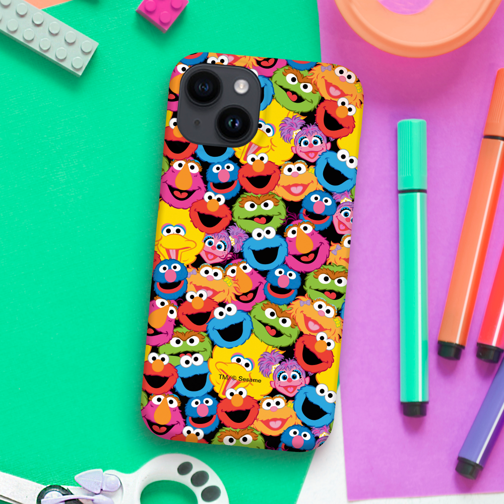 Sesame Street Character Faces Pattern Case-Mate iPhone Case
