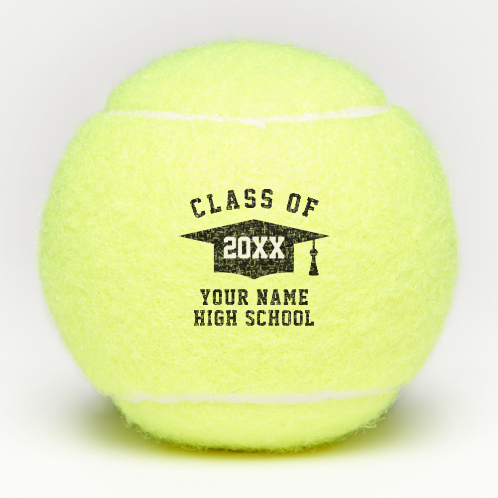 Class of 2024 High School Graduation party gift Tennis Balls