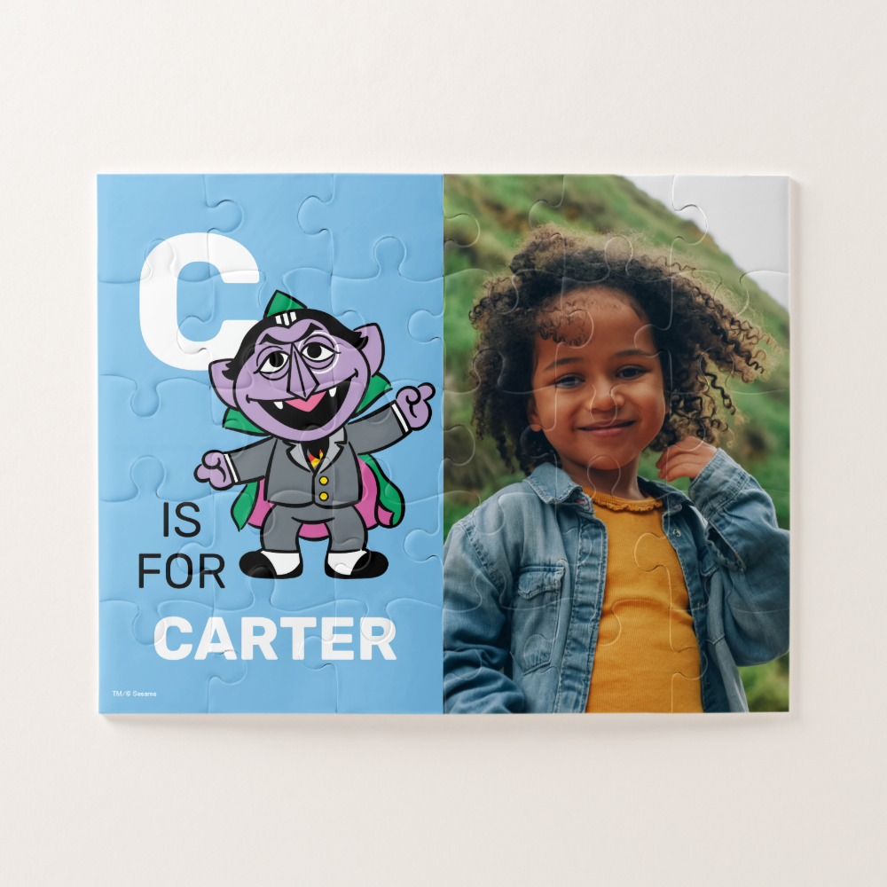 Personalized C is for Count von Count | Photo Jigsaw Puzzle
