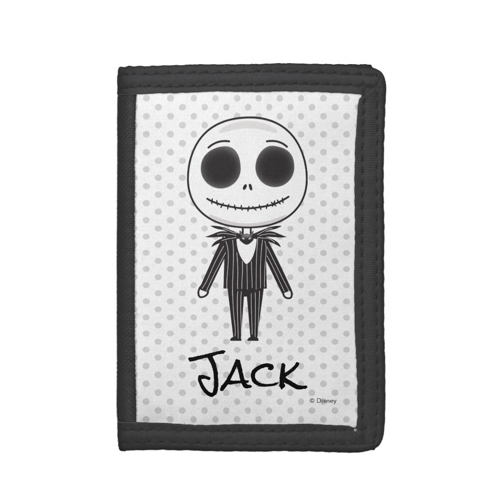 Jack Skellington Emoji Tri-fold Wallet
