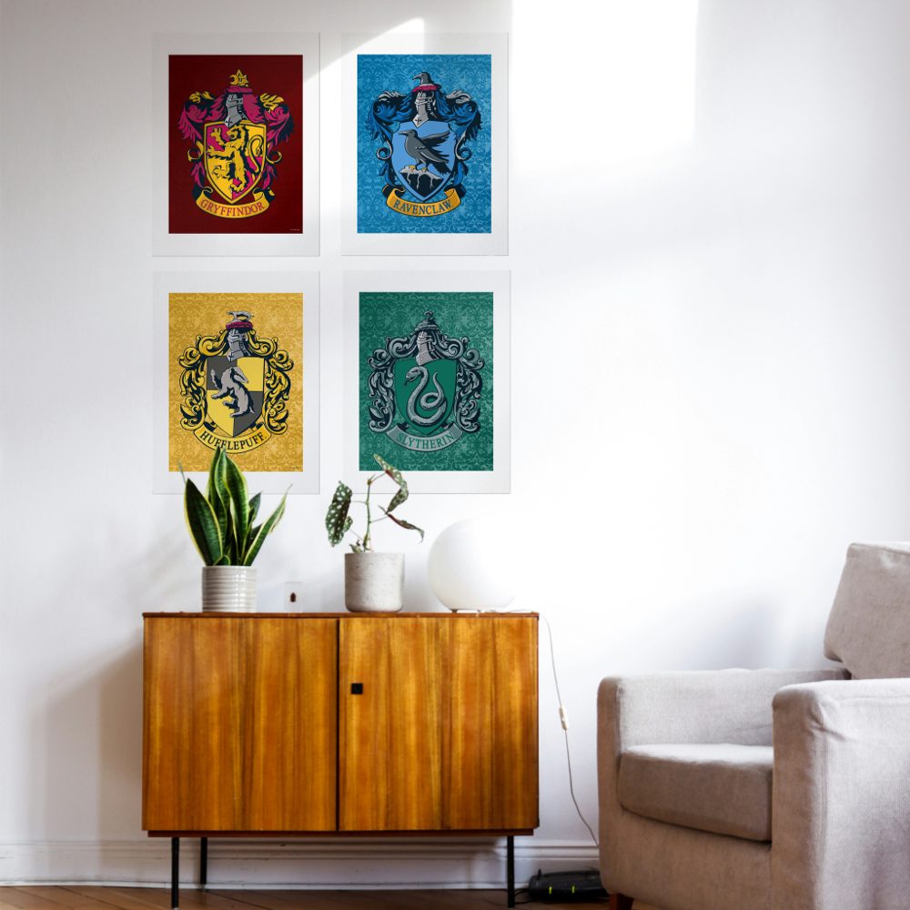 HOGWARTS™ Ornate House Crests Wall Art Sets
