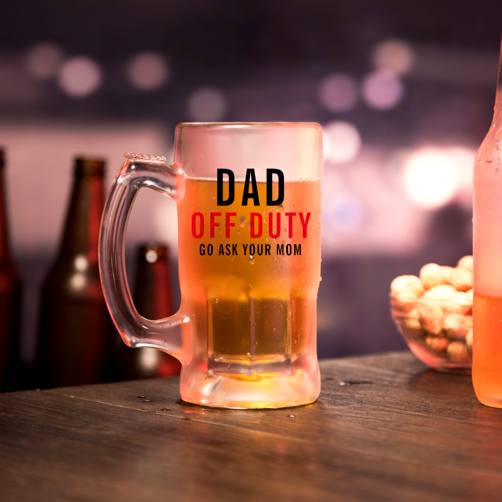 Off Duty | Funny Father's Day Beer Mug
