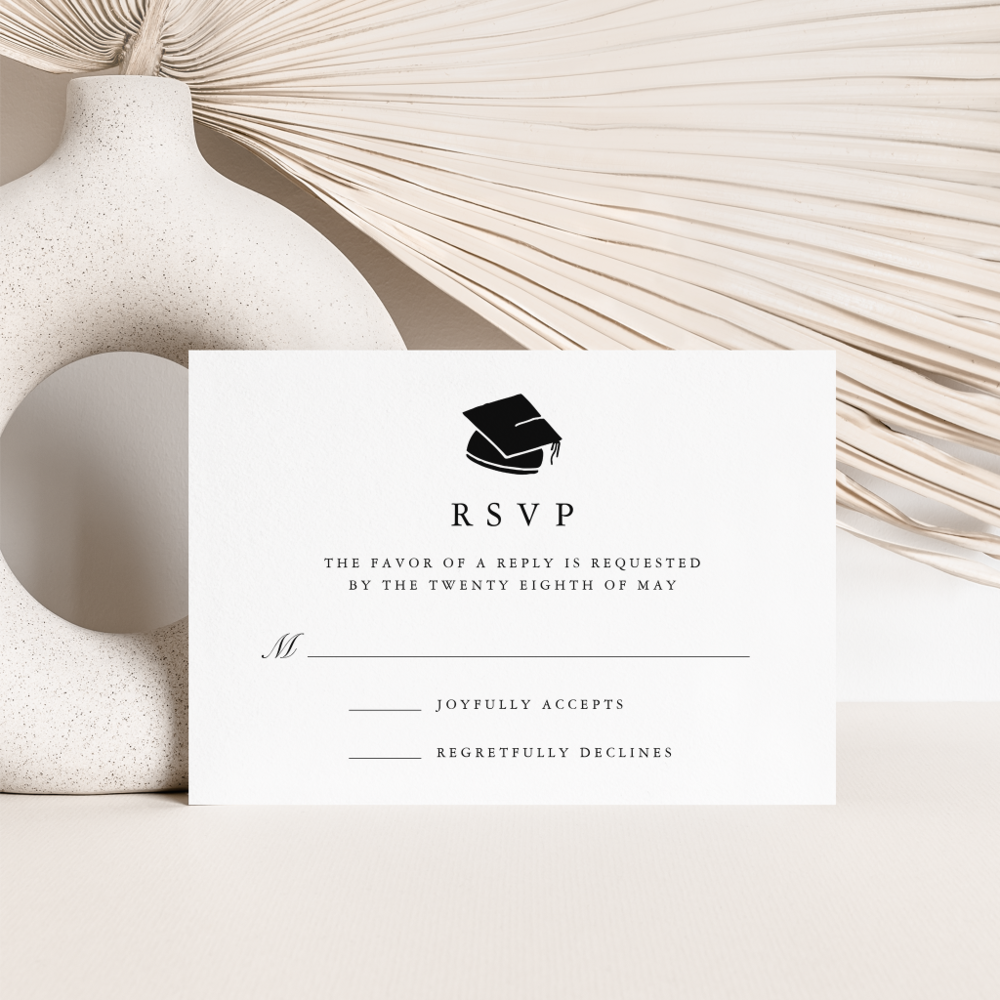 Grad Cap | Graduation Party RSVP Card