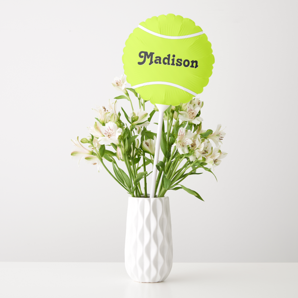 Tennis Ball Custom Tennis Player Team Name Sports Balloon