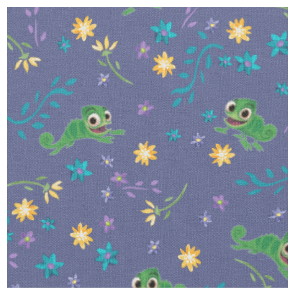 Tangled | Pascal - Purple Pattern Fabric
