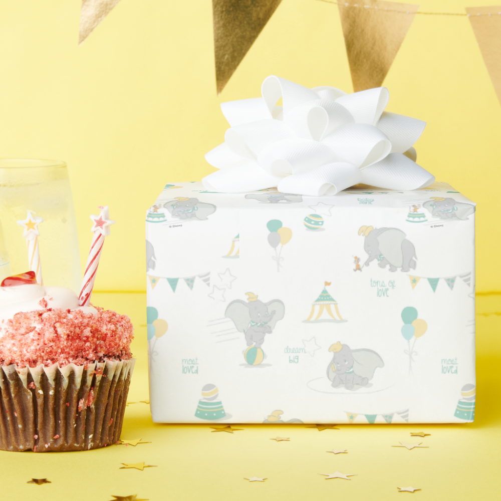 Dream Big Dumbo Pattern Wrapping Paper