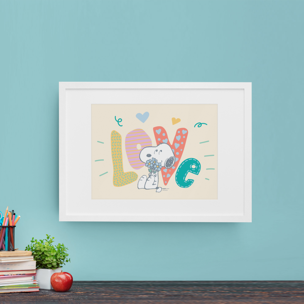 Peanuts | Snoopy Flower Love Poster