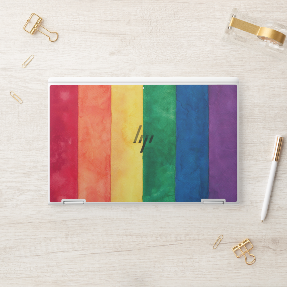 Gay Pride Rainbow Flag HP Laptop Skin