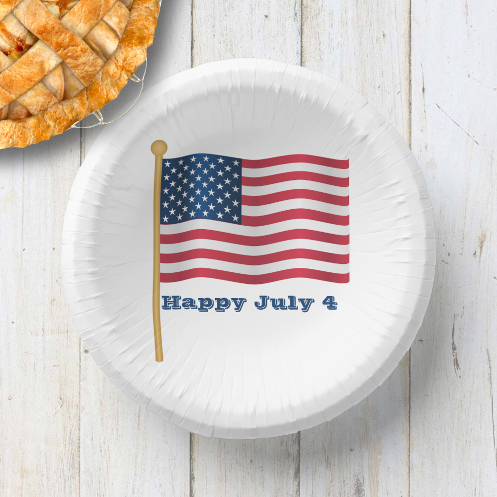 July 4th paper bowls