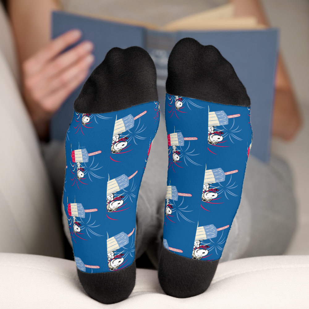 Flying Ace Snoopy on Ice Pop Socks