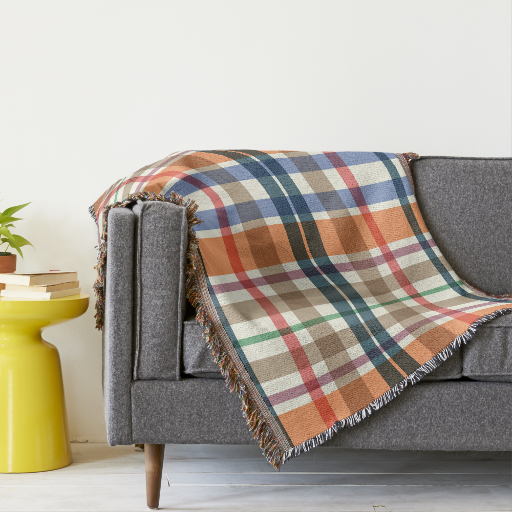 Summer Picnic Plaids Throw Blanket
