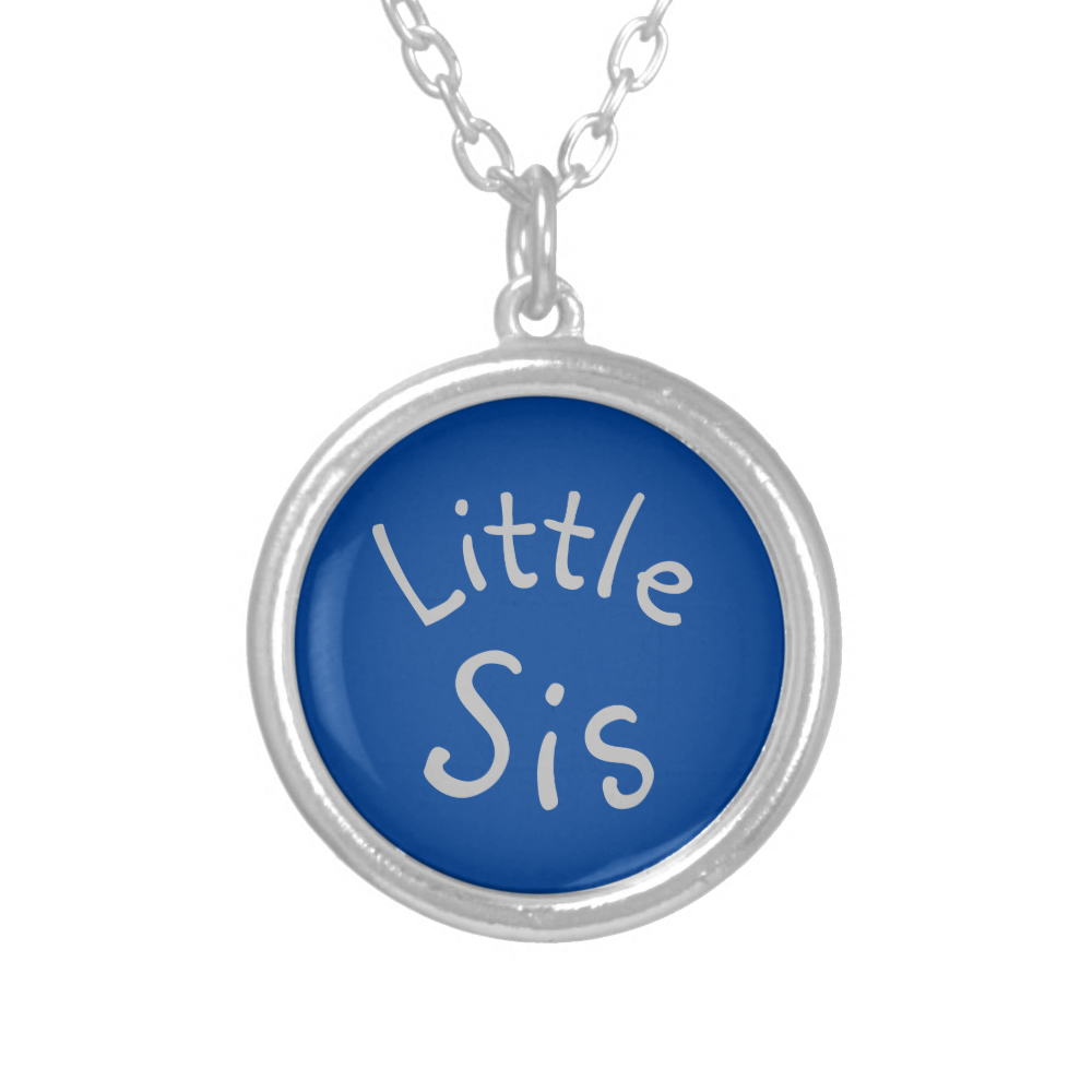 "Little Sis" Family Placement - Sorority Keepsake Silver Plated Necklace