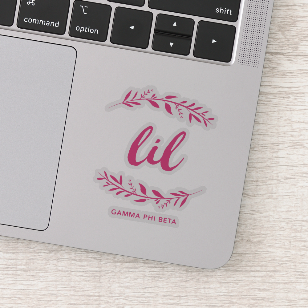 Gamma Phi Beta Lil Wreath Sticker