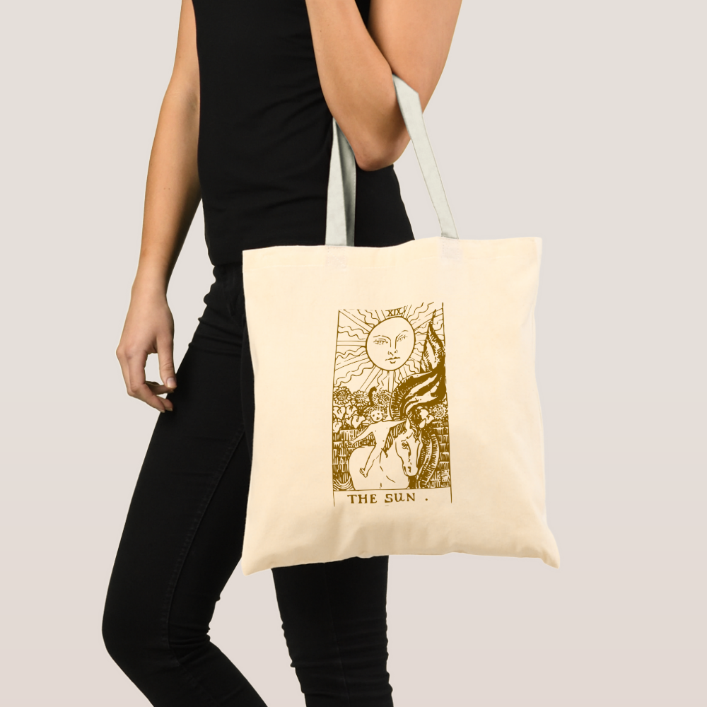 The Sun, tarot card Tote Bag