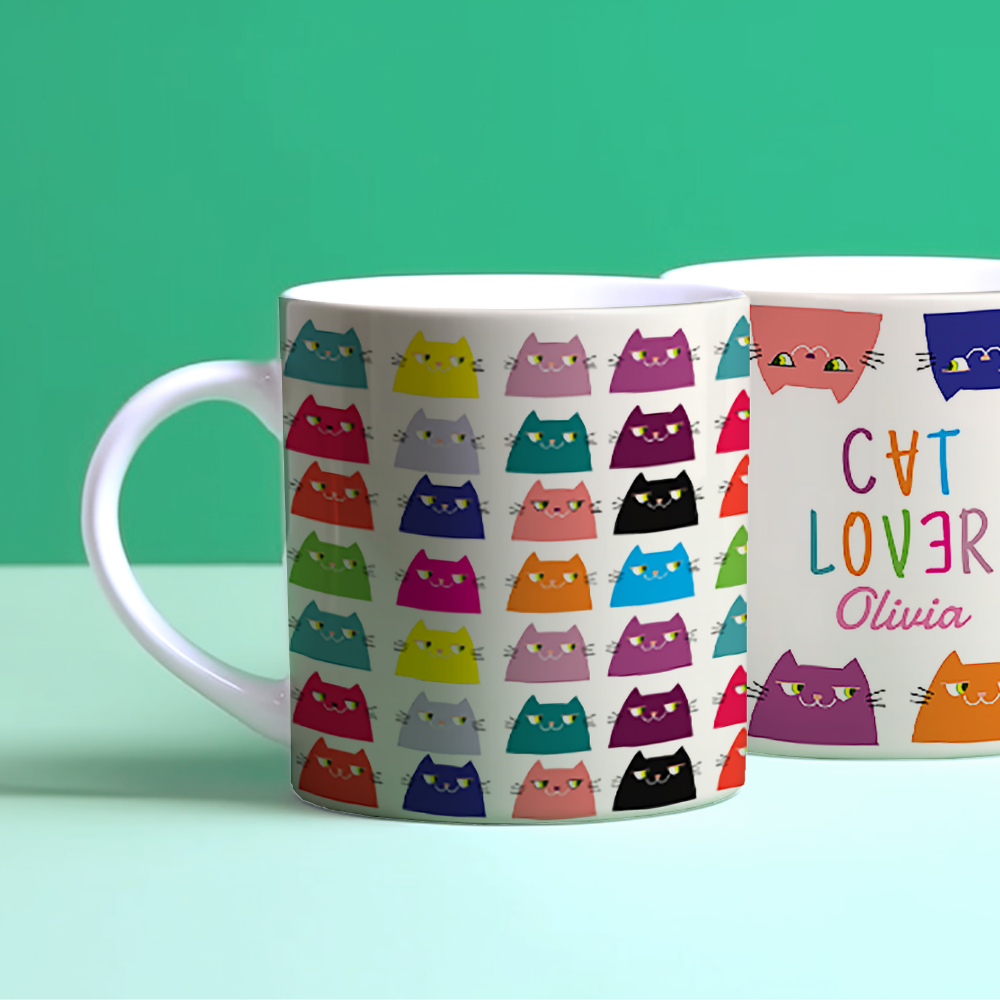 Cat Kawaii Pattern Coffee Mug
