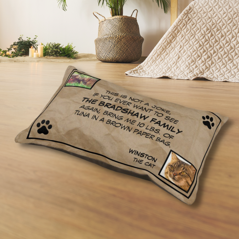 This is Not a Joke Photo Cat Bed
