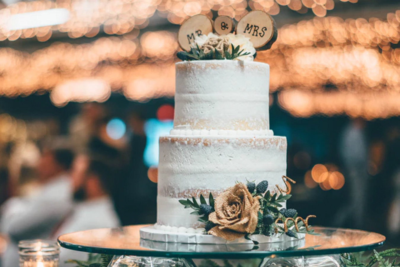 Wedding Cake at Reception