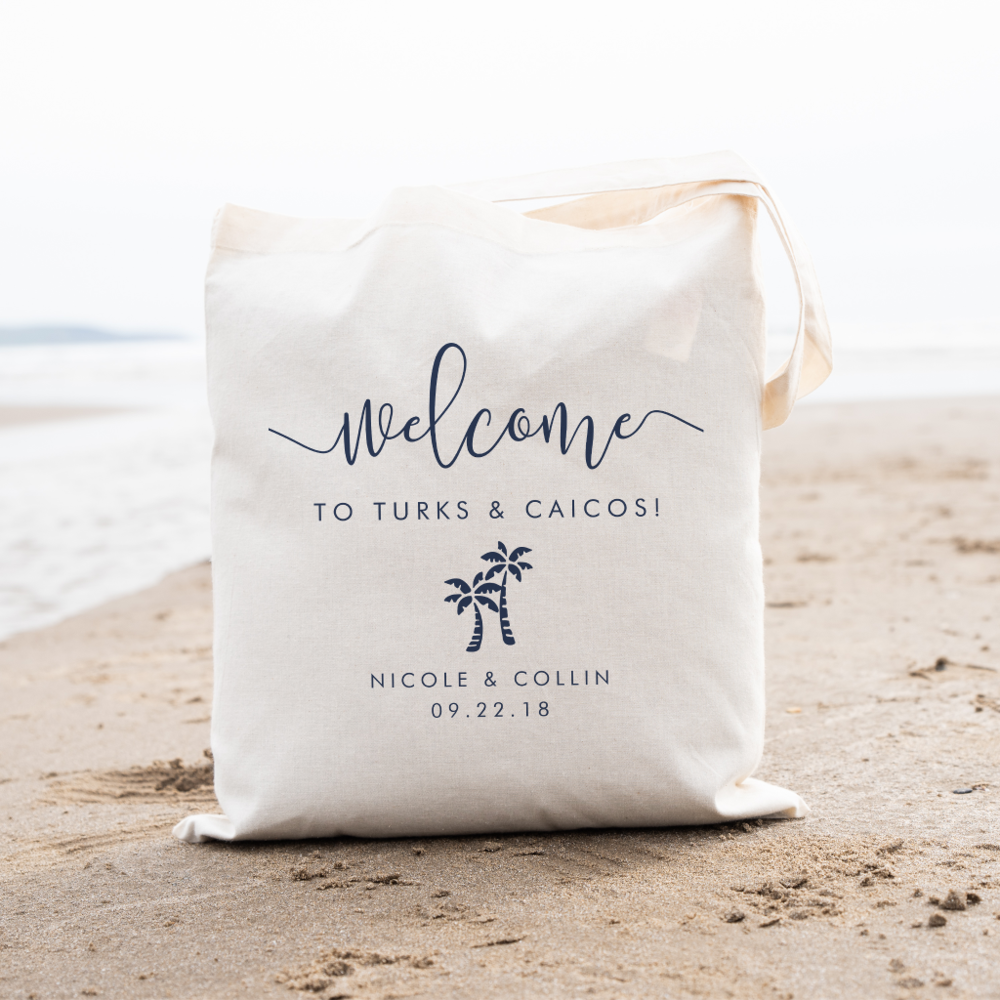 Destination Wedding Welcome Bag | Palm Tree