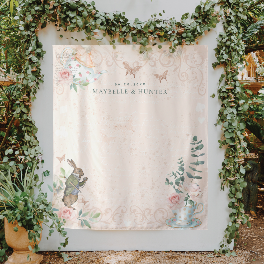 Wedding Wonderland Alice In Wonderland Backdrop
